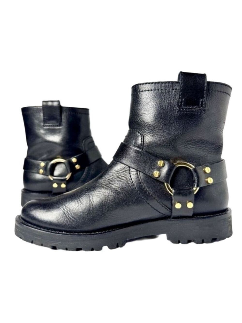 Tory Burch Ronnie Moto Boots Size 8.5M
